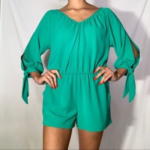 Green romper size: small